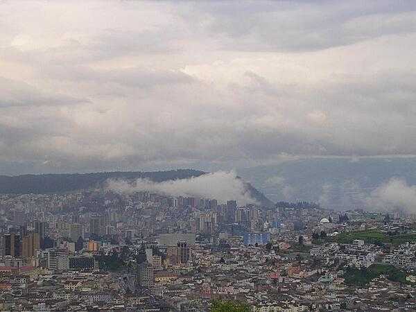 A view of Quito, the capital of Ecuador, which is the country's second most populous city (after Guayaquil) and one of the highest capitals in South America. It is also the headquarters of the Union of South American Nations.